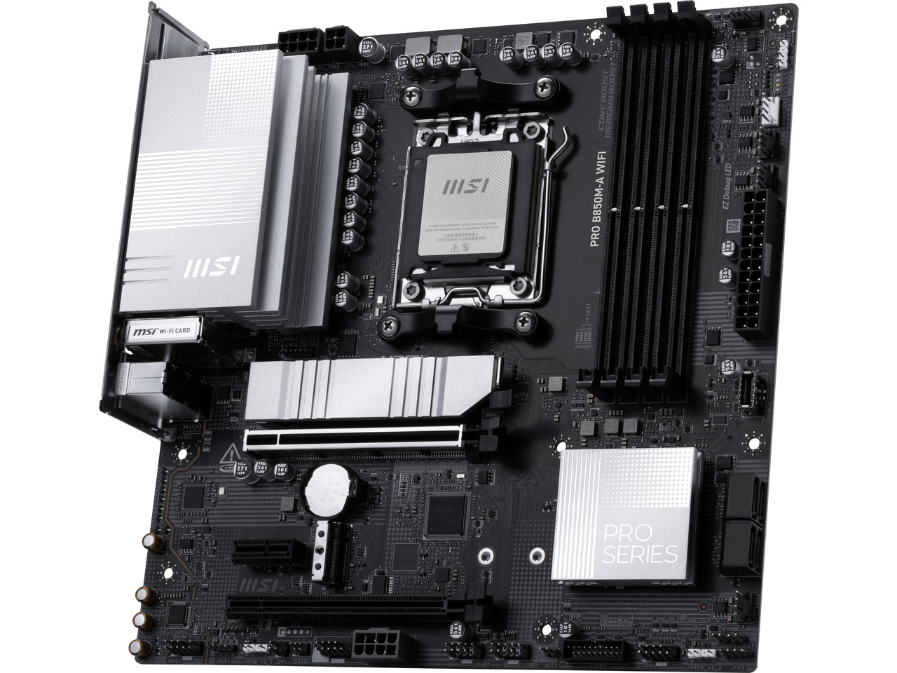 MSI PRO B850M-A WIFI AM5, Wi-F – Am5 Micro Atx Pcie 5.0 Motherboard Bewertung und Preis